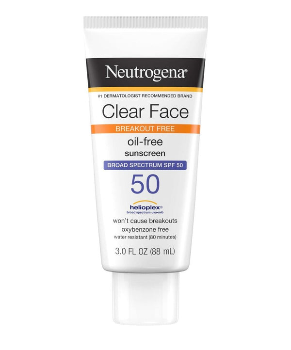 Neutrogena Clear Face Liquid Sunscreen SPF 50 Lotion 88 Ml