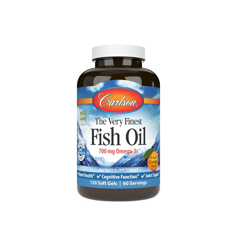 Carlson Fish Oil 700mg Omega-3s 120 Soft Gels - Snapcart.pk