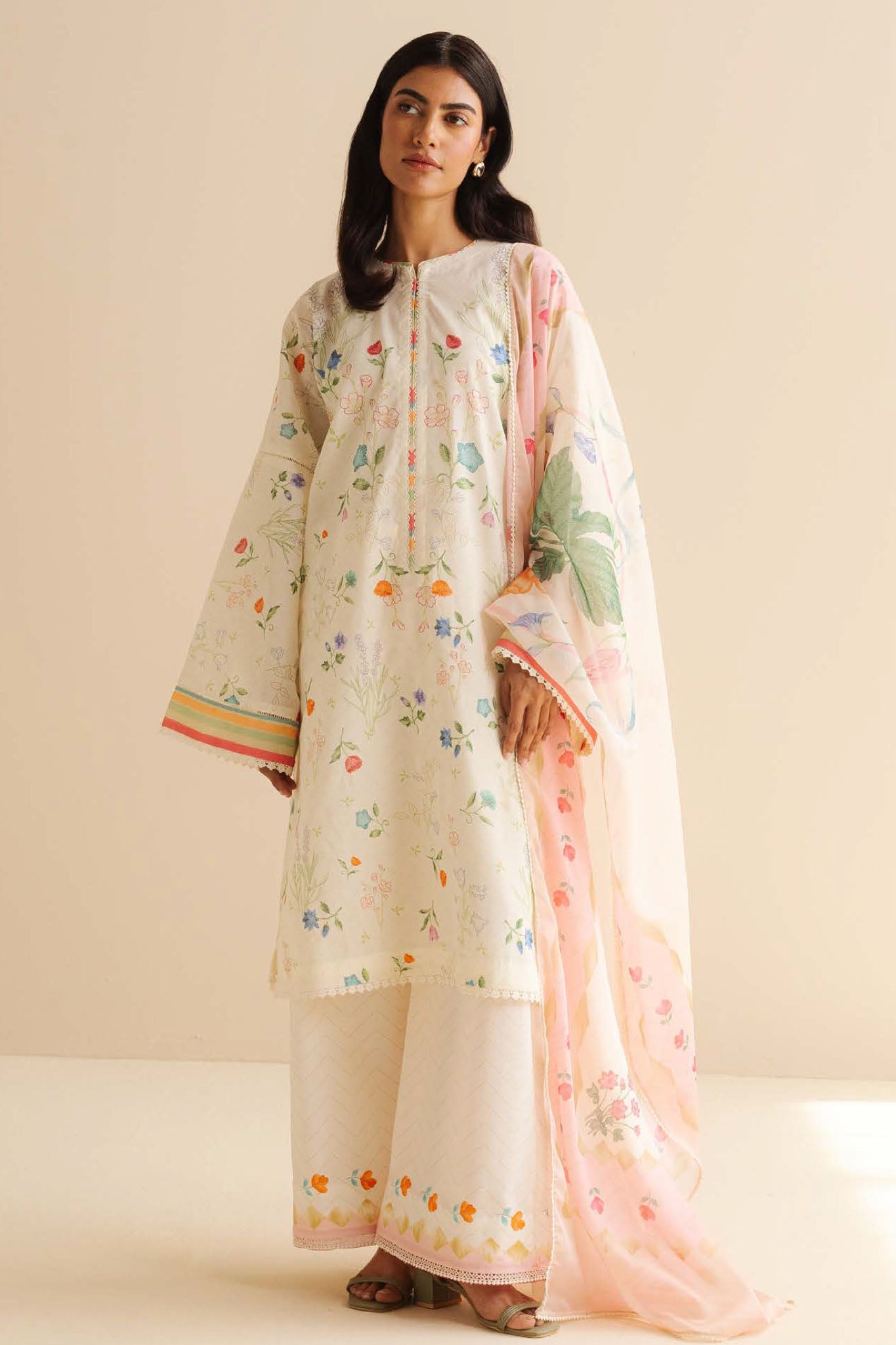 CoCo Prints By Zara Shah Jahan Unstitched 3 Piece Lawn Drop Two Collection'2025-09-B-Kaia