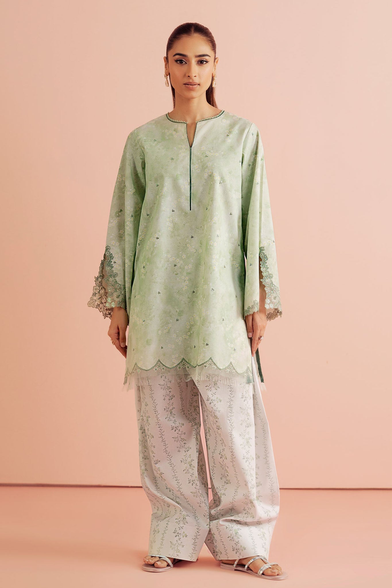 Daffodils By Seran Unstitched 2 Piece Lawn Suit-09-Irina