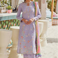 Wes By Farah Talib Aziz Unstitched 3 Piece Luxury Summer Collection-09-Liliana Lavender