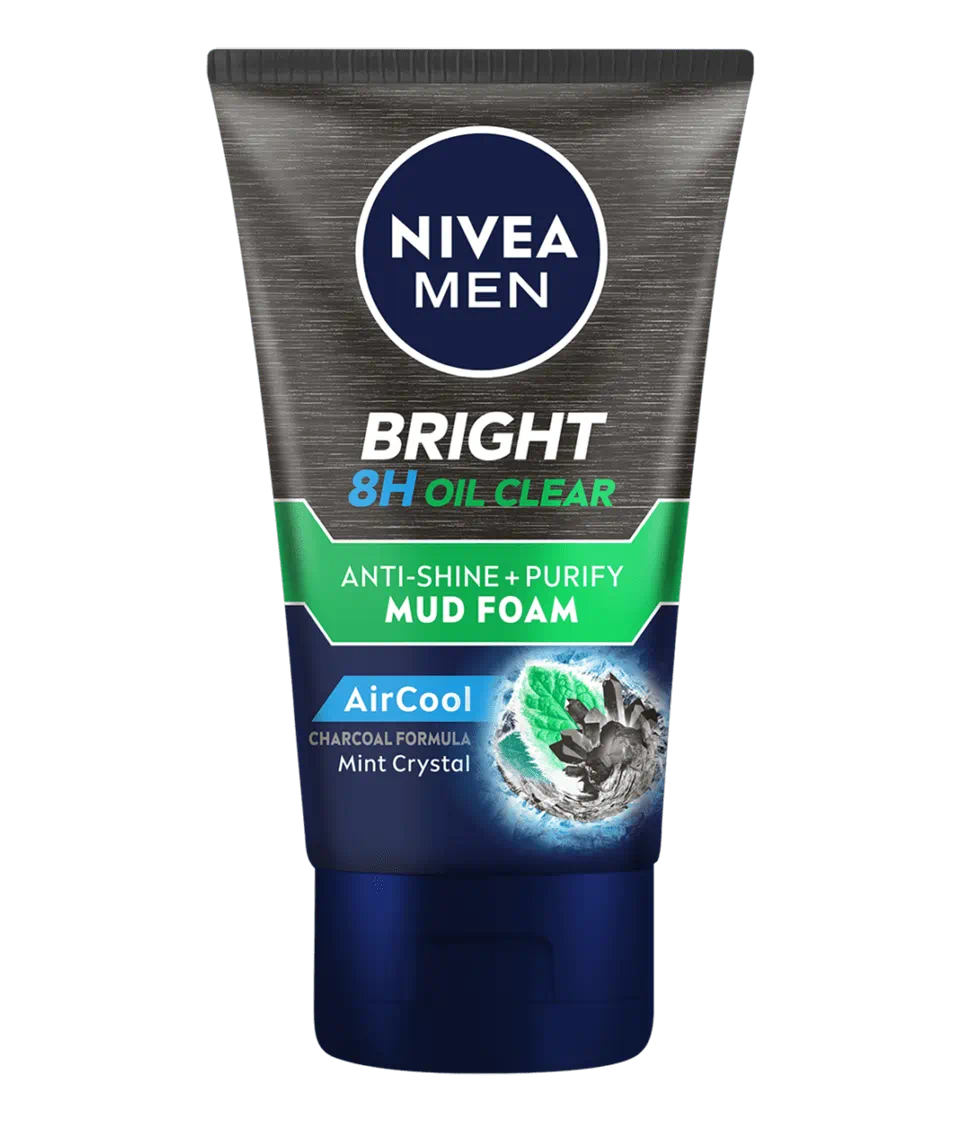 Nivea - For Men Whitening Oil Control Cooling Mud Facial Foam 10 Whitening - 100Ml