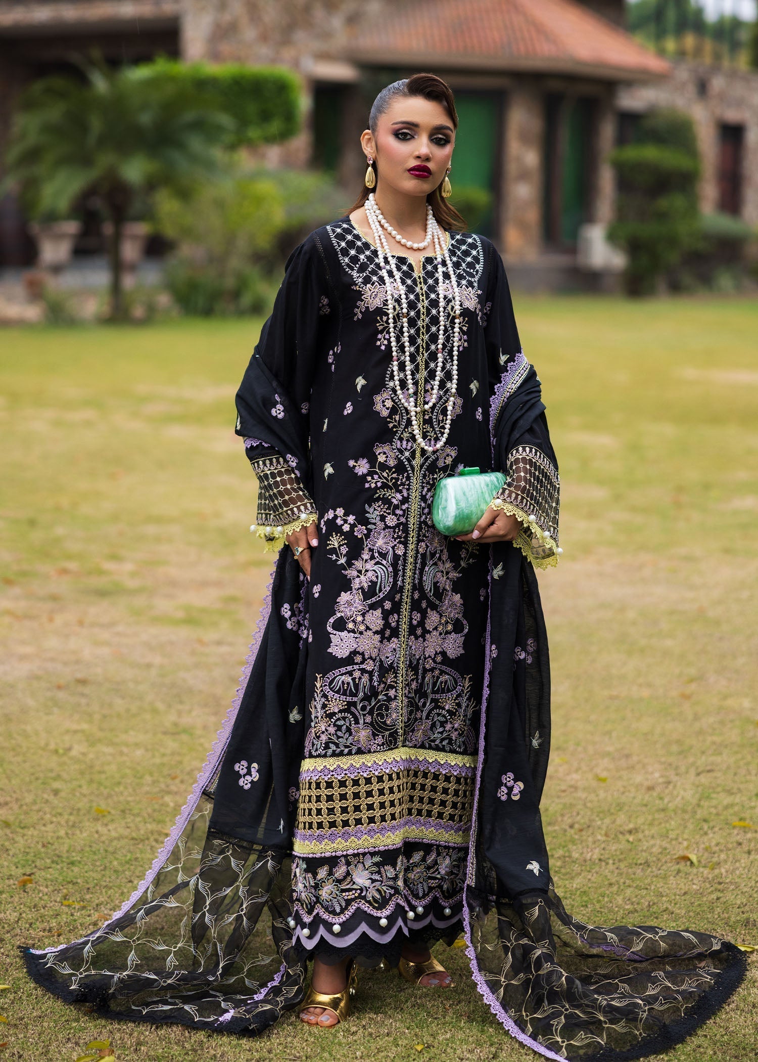 Bloom & Beyond - Paras By Pasha Unstitched 3 Piece Lawn Collection'2025-Evening Bloom