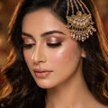 Zeesy Antique Bloom Pearl Cascade Jhumar