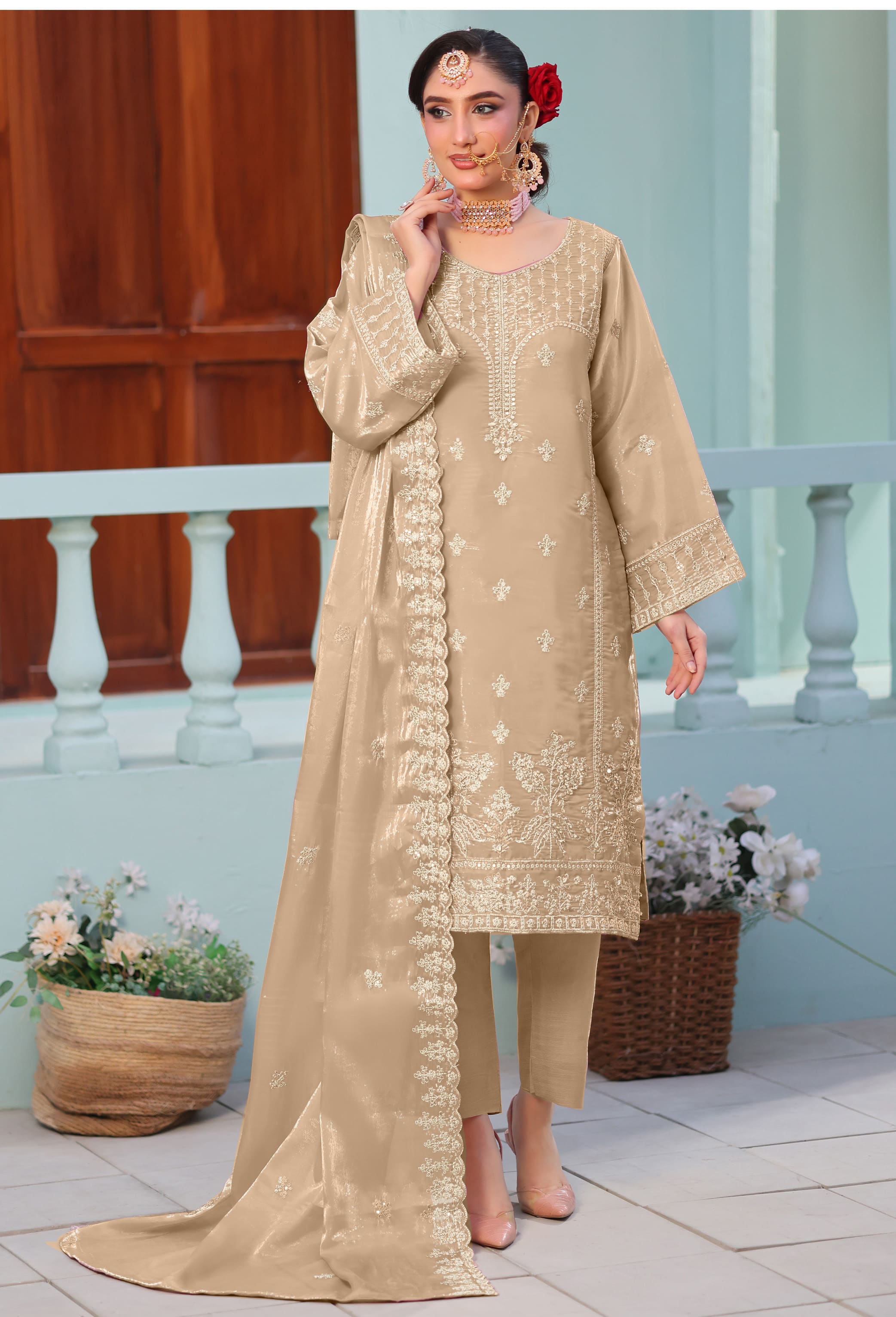 Dr Haris Unstitched Luxe 3 Piece Fancy Vol-4 Suit-LUX-009