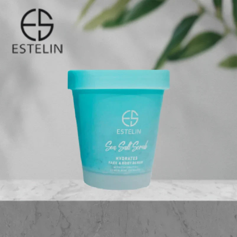 Estelin Sea Salt Scrub Hydrates Face & Body Scrub - 280g