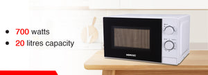 Homage Microwave Oven (HMSO-2017W) - 20 Liters - Snapcart.pk