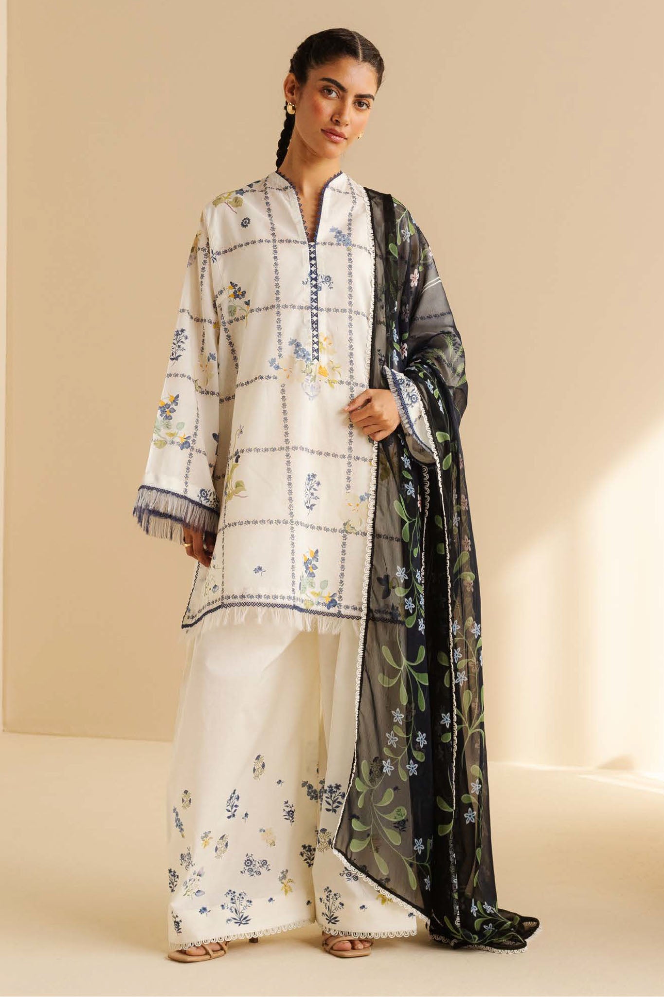 CoCo Prints By Zara Shah Jahan Unstitched 3 Piece Lawn Drop Two Collection'2025-10-A-Luna