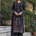 Bahar By Farasha Unstitched 3 Piece Emb Lawn Edit-II Collection-10-Black Rose