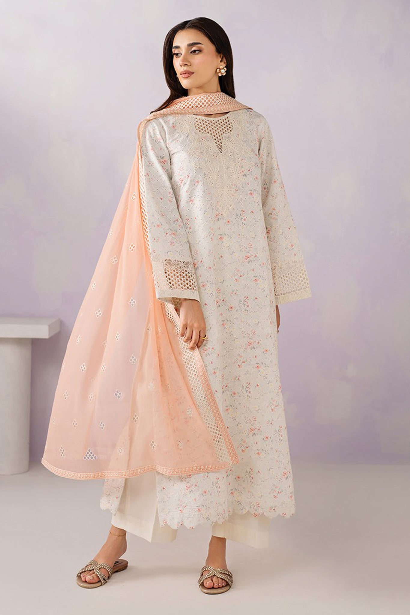 Le'Essence By Xenia Unstitched 3 Piece Summer Suit-10-Coraya