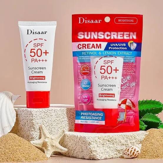 Disaar Sunscreen Uv-Protection Spf 50 Pa+ 50G