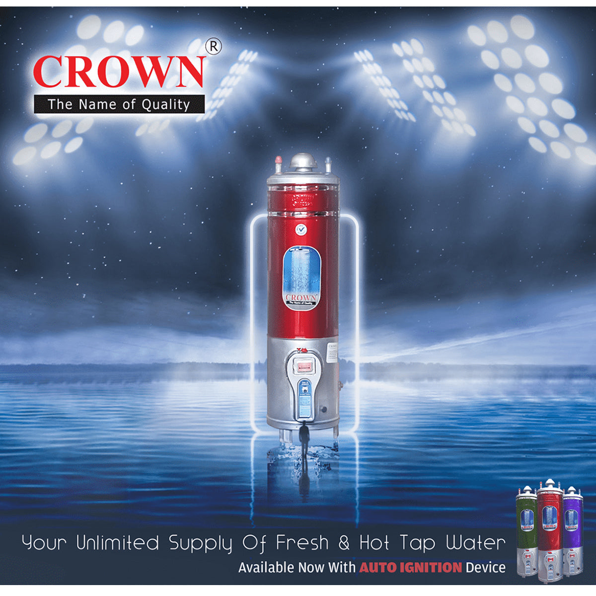 Crown Appliances 30 Gallon (10X14) Gas Geyser - My Store