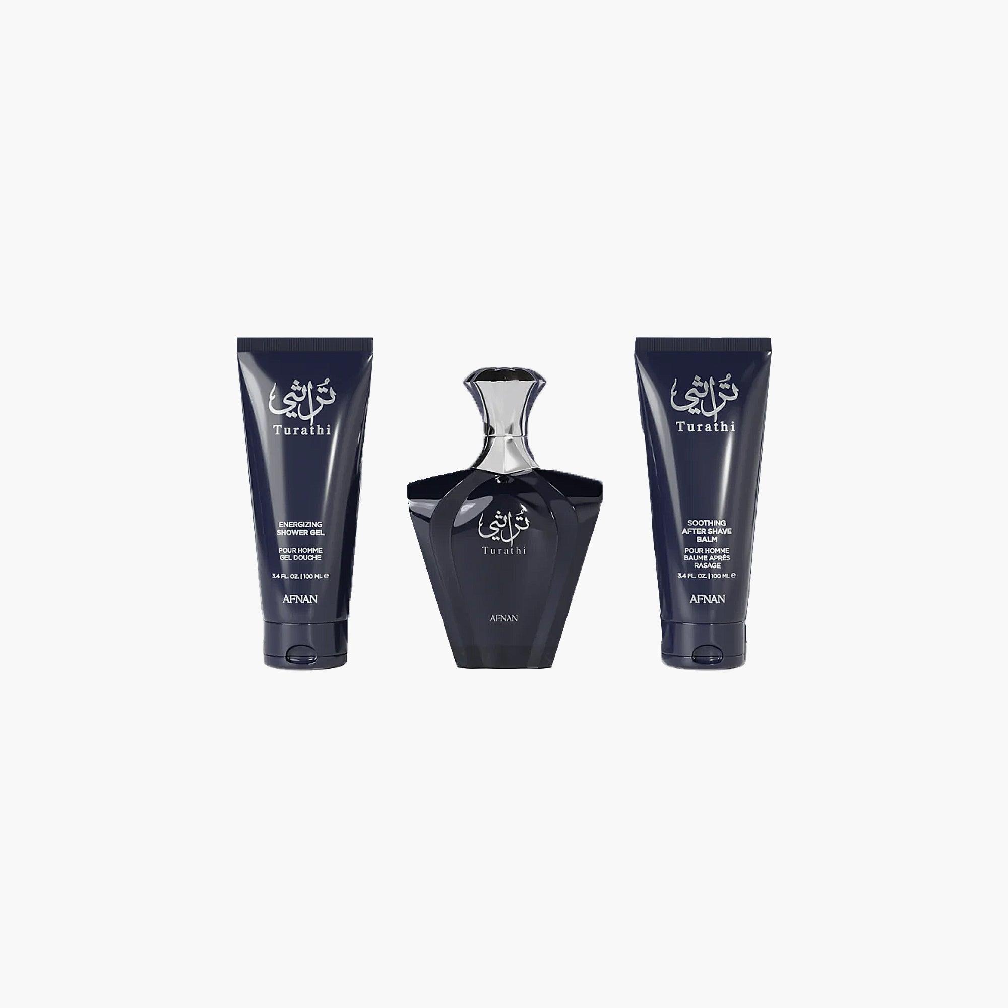 Afnan Turathi Blue Pour Homme 3 Piece Gift Set