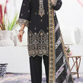 Aizal Stitched 3 Piece Embroidered Fancy Collection'2025-AE-101-Black