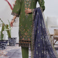 Aizal Stitched 3 Piece Embroidered Fancy Collection'2025-AE-103-Green