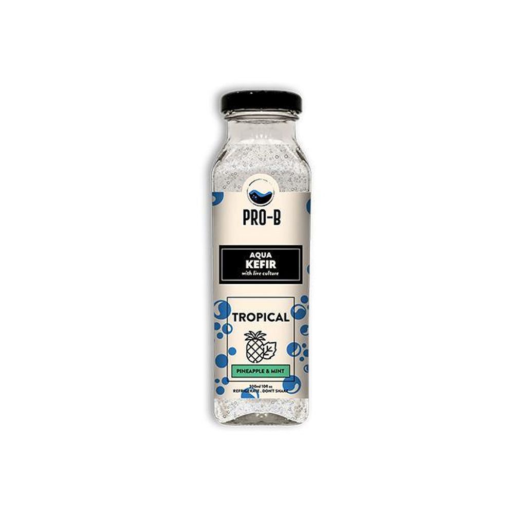Pro-b Aqua Kefir Tropical,pineapple & Mint 300ml - Snapcart.pk