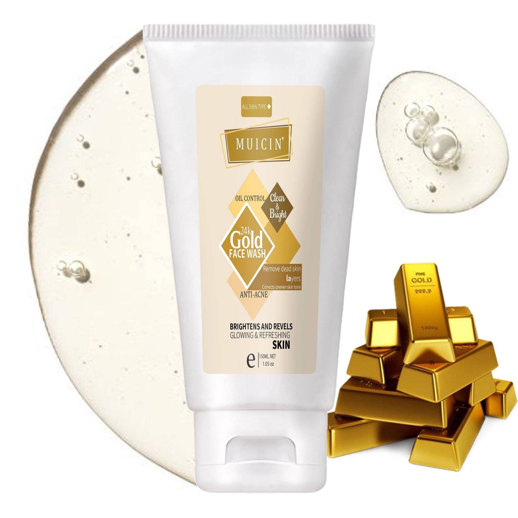 MUICIN - 24k Gold Face Wash - 150ml - My Store