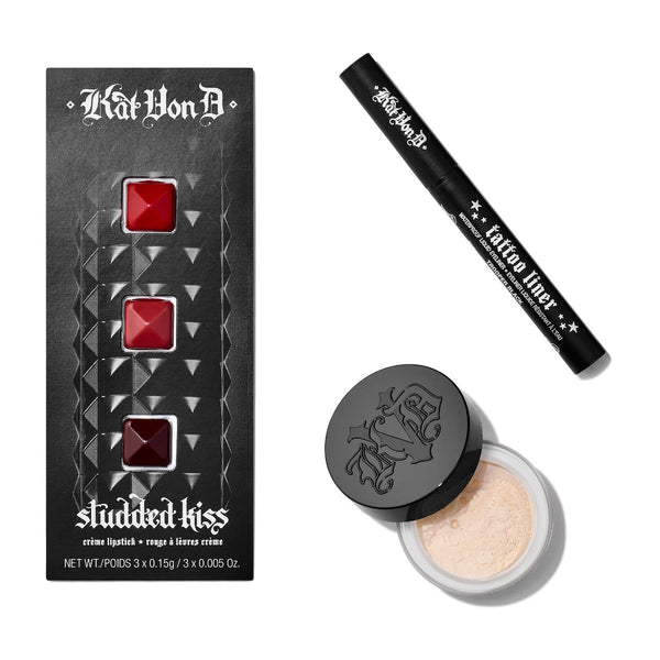 Kat Von D Sephora Black Gift Set Mini Lipstick + Mini Liner