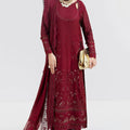 Luxe By Imrozia Serene Unstitched 3 Piece Luxury Formals Collection'2025-S-1089-Scarlet