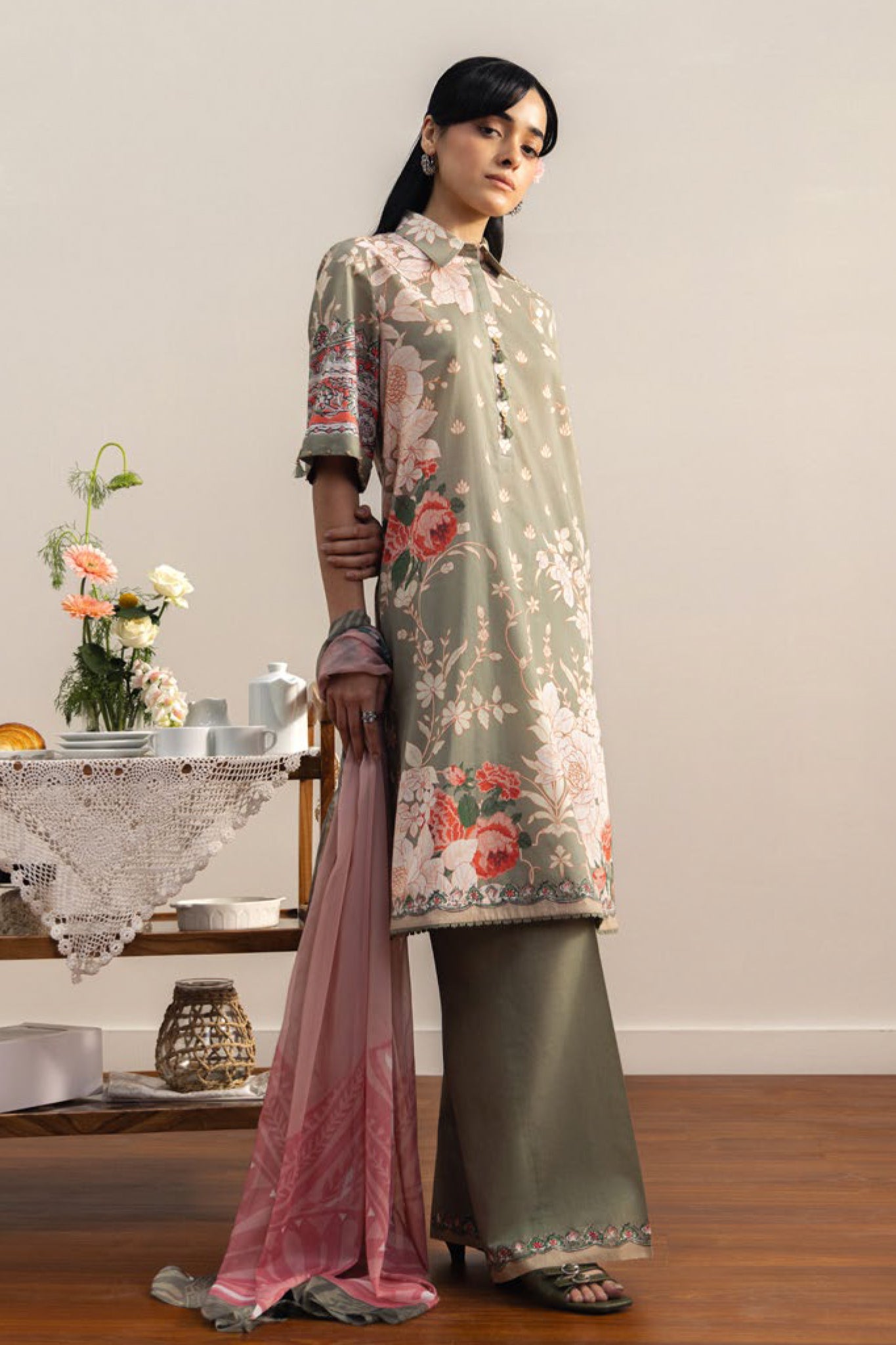 Coco By Zara Shahjahan Unstitched 3 Piece Prints Drop Two Suit-10A-ZEN