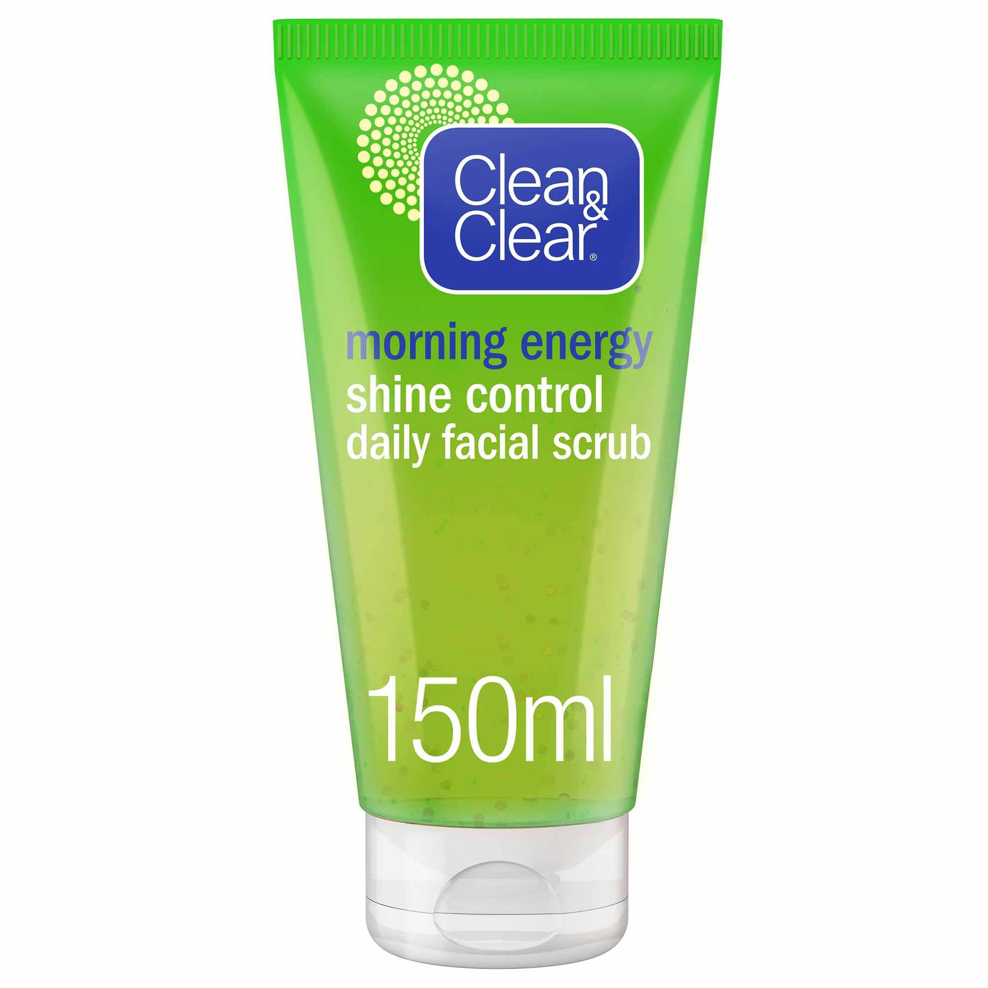 Clean & Clear Daily Facial Scrub Shine Control Morning Energy 150Ml - My Store