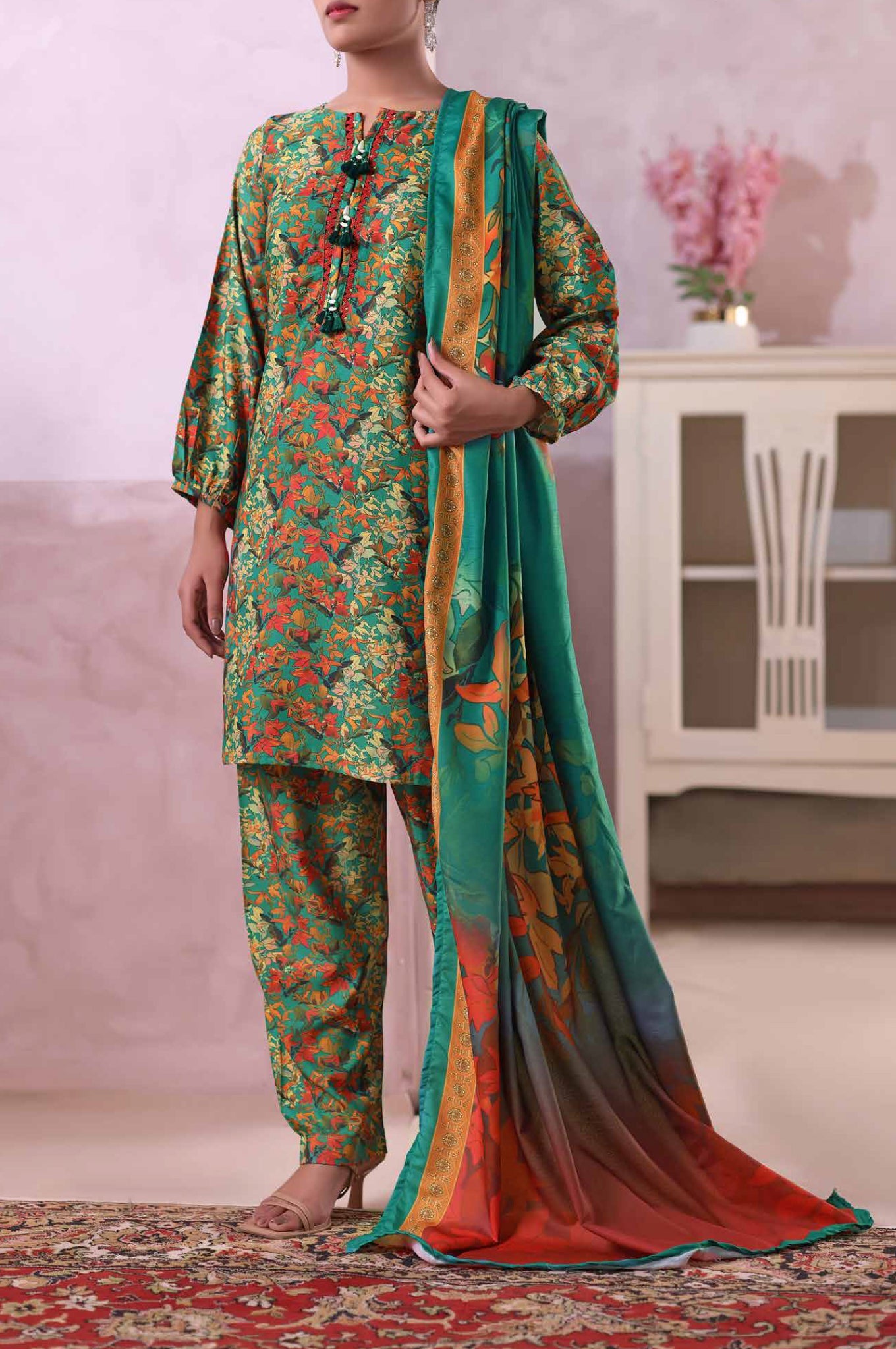 Khaas by Aizal Stitched 3 Piece Printed Ayudia Collection'2025-A-K-10
