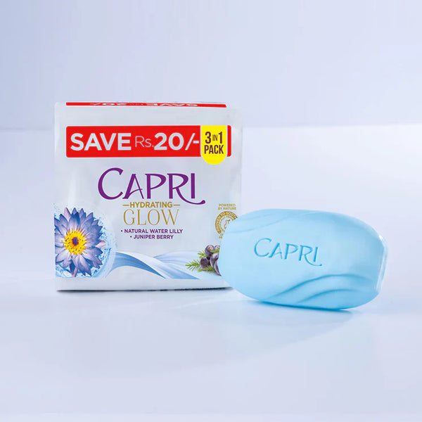 Capri - Vitalizing Water Lily Blue - 3 in 1 Soap - 150g