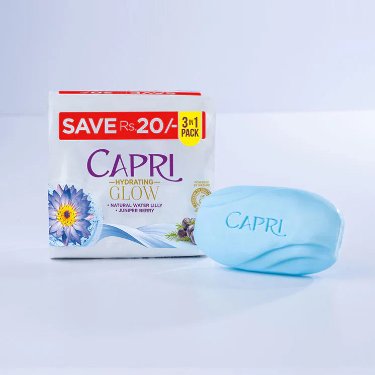 Capri - Vitalizing Water Lily Blue - 3 in 1 Soap - 150g