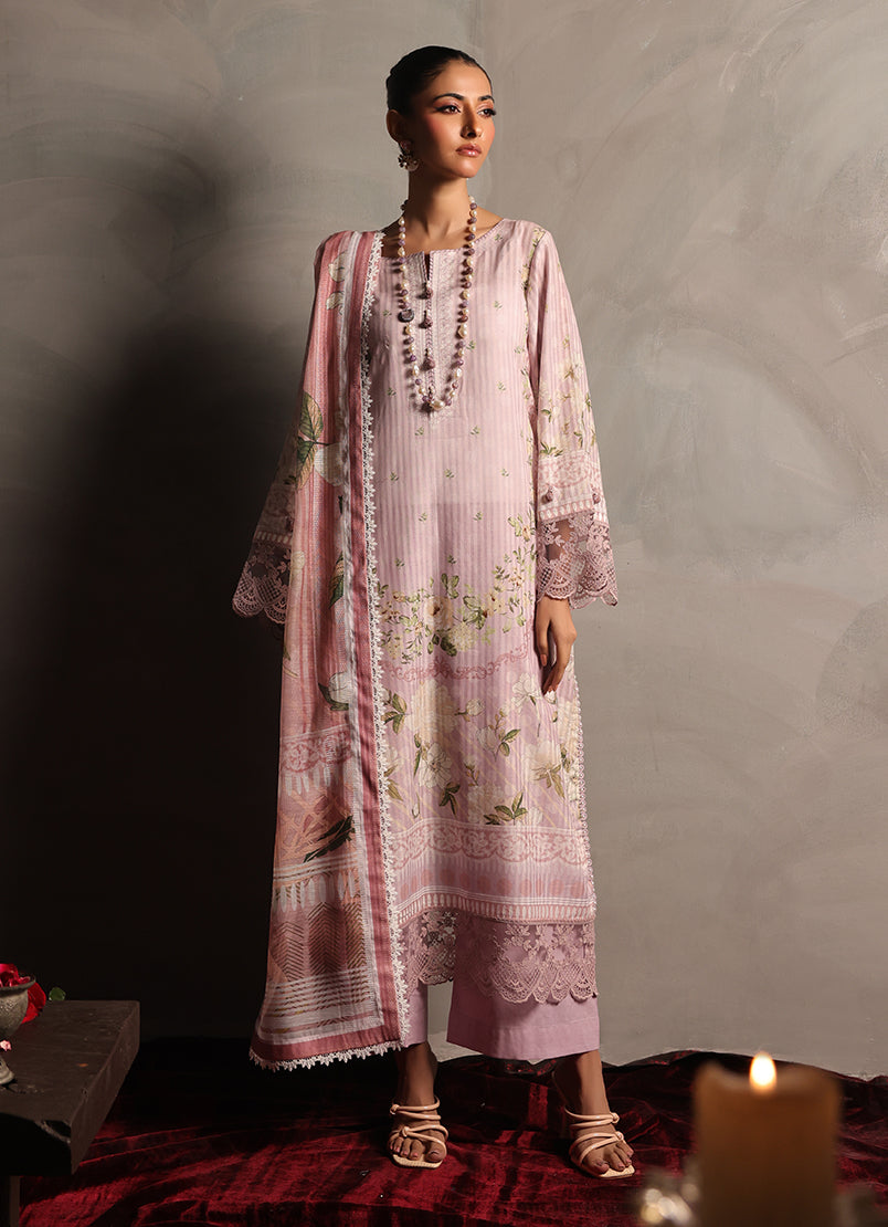 Zlooms 3 Pc Dobby Unstitched Suit - ZL25-C08-04