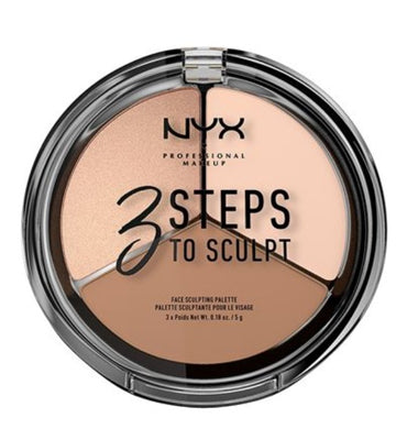 NYX Professional Makeup- 3 Steps To Sculpt Face Sculpting Palette 01 Fair