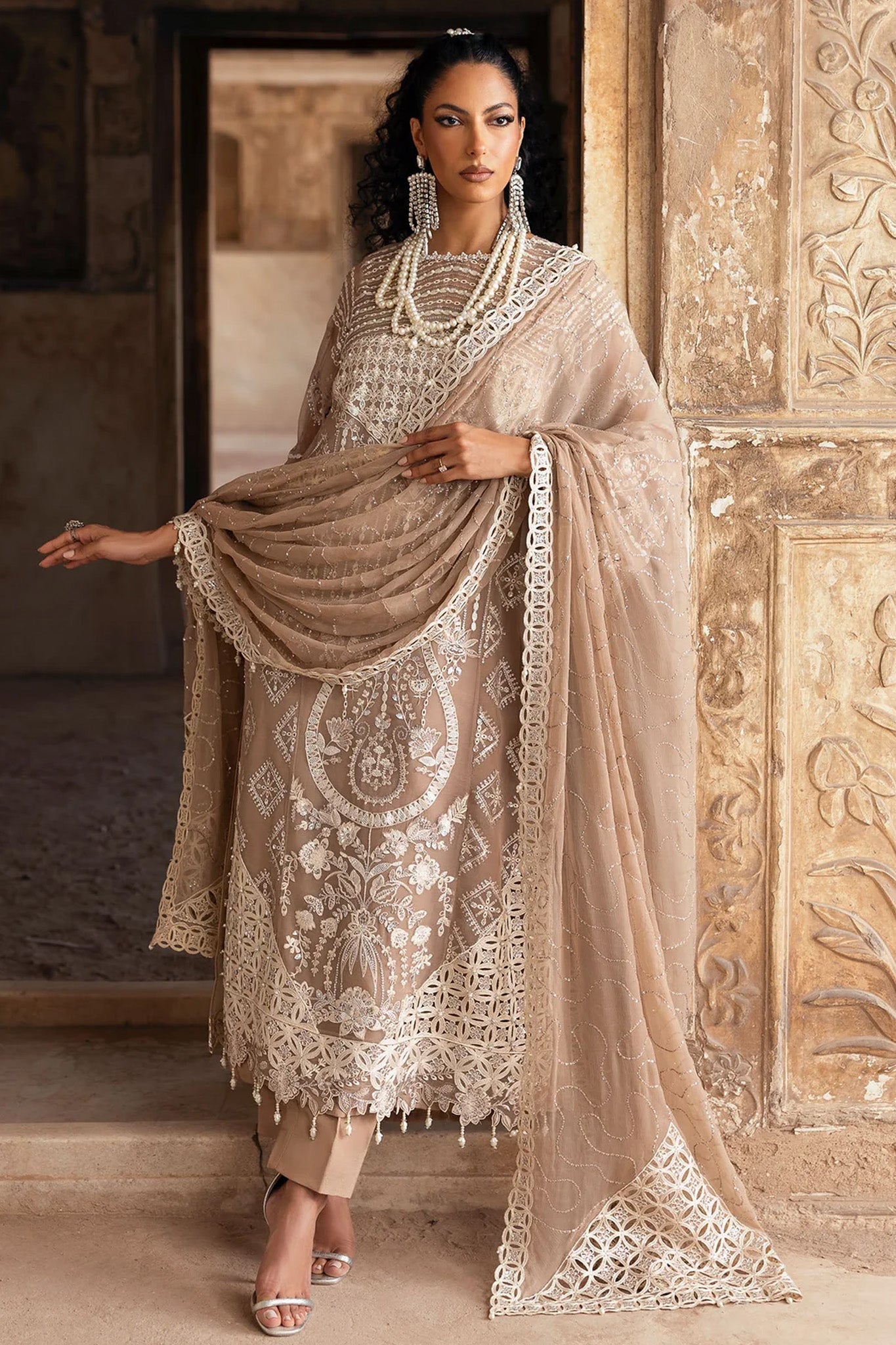 Sardinia Unstitched 3 Piece Luxury Chiffon Edit Suit-1103-Divani