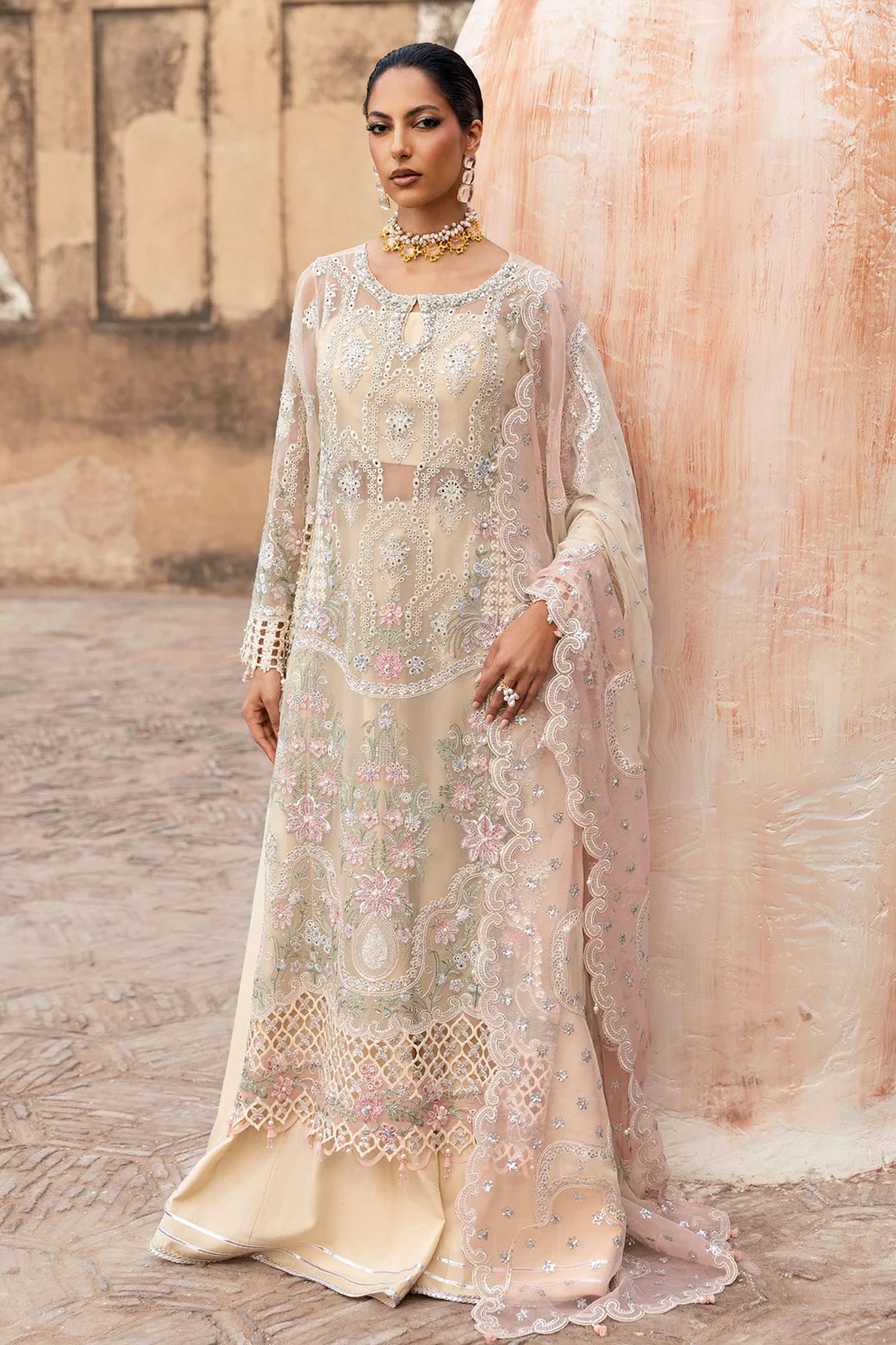 Sardinia Unstitched 3 Piece Luxury Chiffon Edit Suit-1106-Zohra