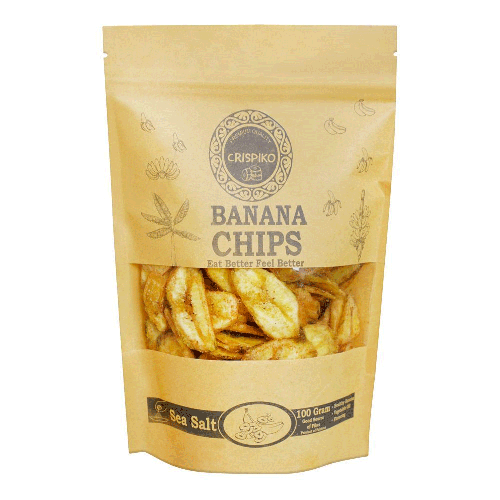 Crispiko Banana Chips Sea Salt 100g - Snapcart.pk