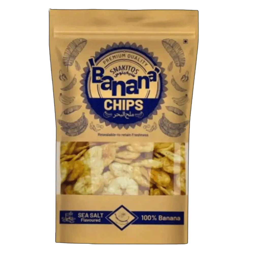 Snakitos Banana Chips Sea Salt 90g
