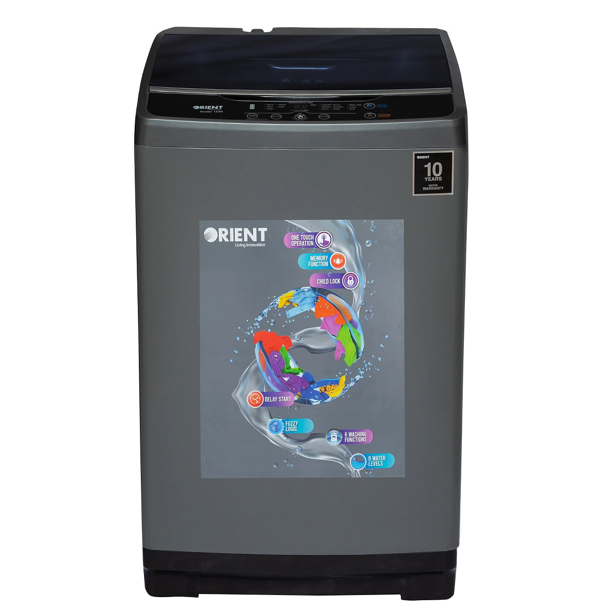 Orient Twister 1350 12 Kg Metallic Grey Washing Machine - My Store
