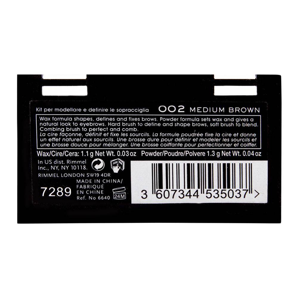 Rimmel Brow This Way Palette Medium Brown 034002