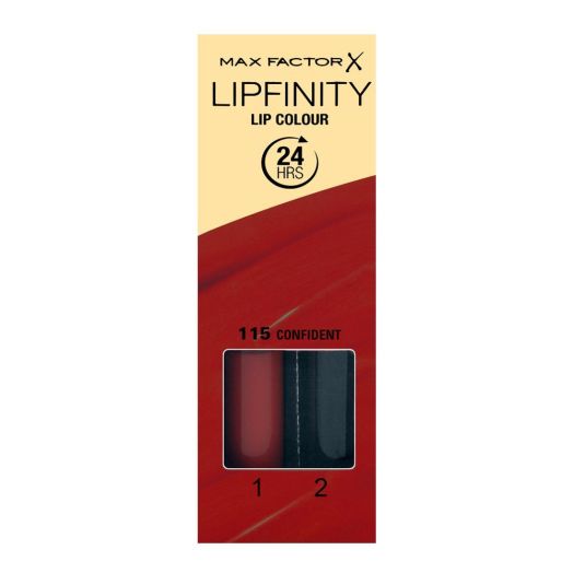 Maxfactor Lipfinity Lip Colour Lipstick 2Step Long Lasting - 120 Hot 2.3 Ml + 1.9 G