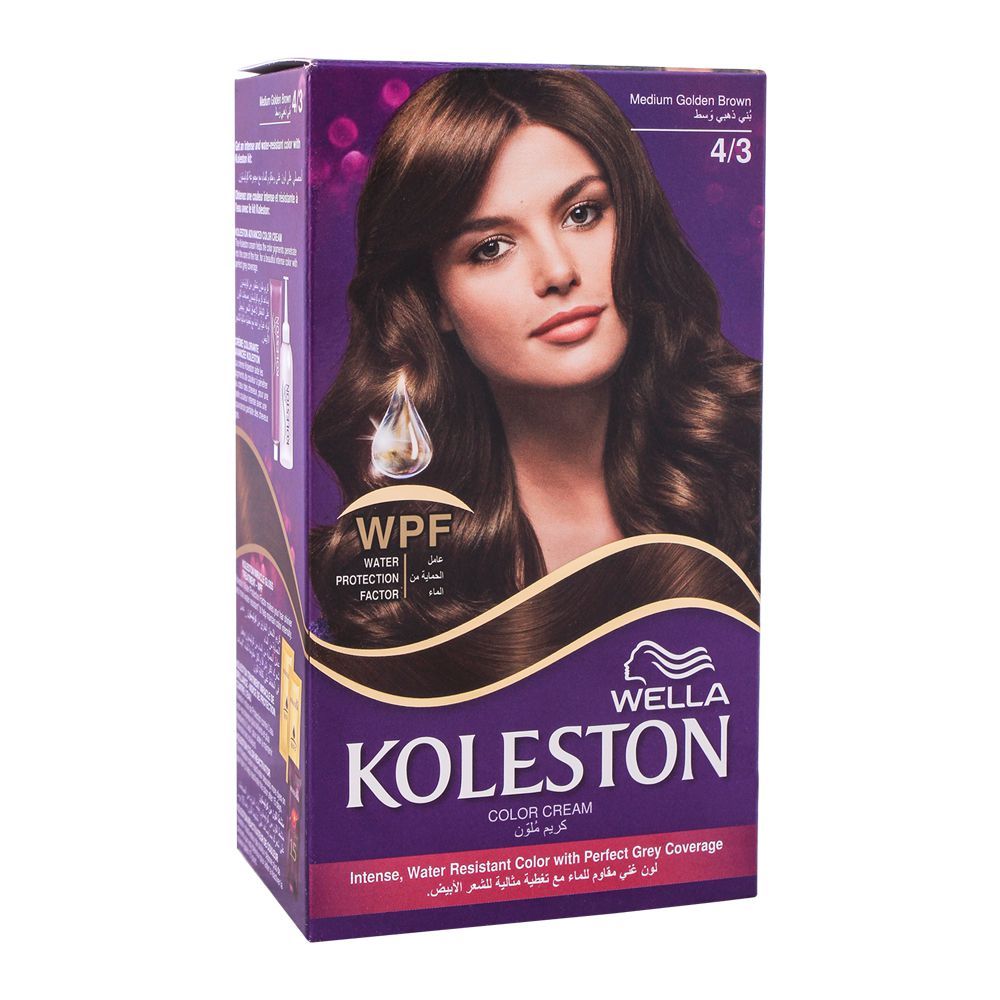 Wella Koleston - Kit 4 3 Medium Golden Brown