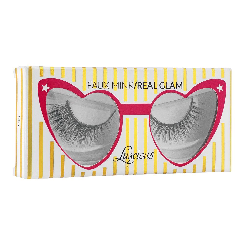 Luscious Faux Mink Real Glam Eyelashes - Miami