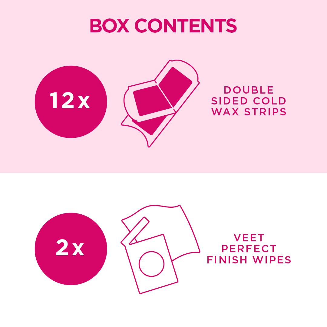 Veet Twin pack Wax Strips Normal Skin 2x12's