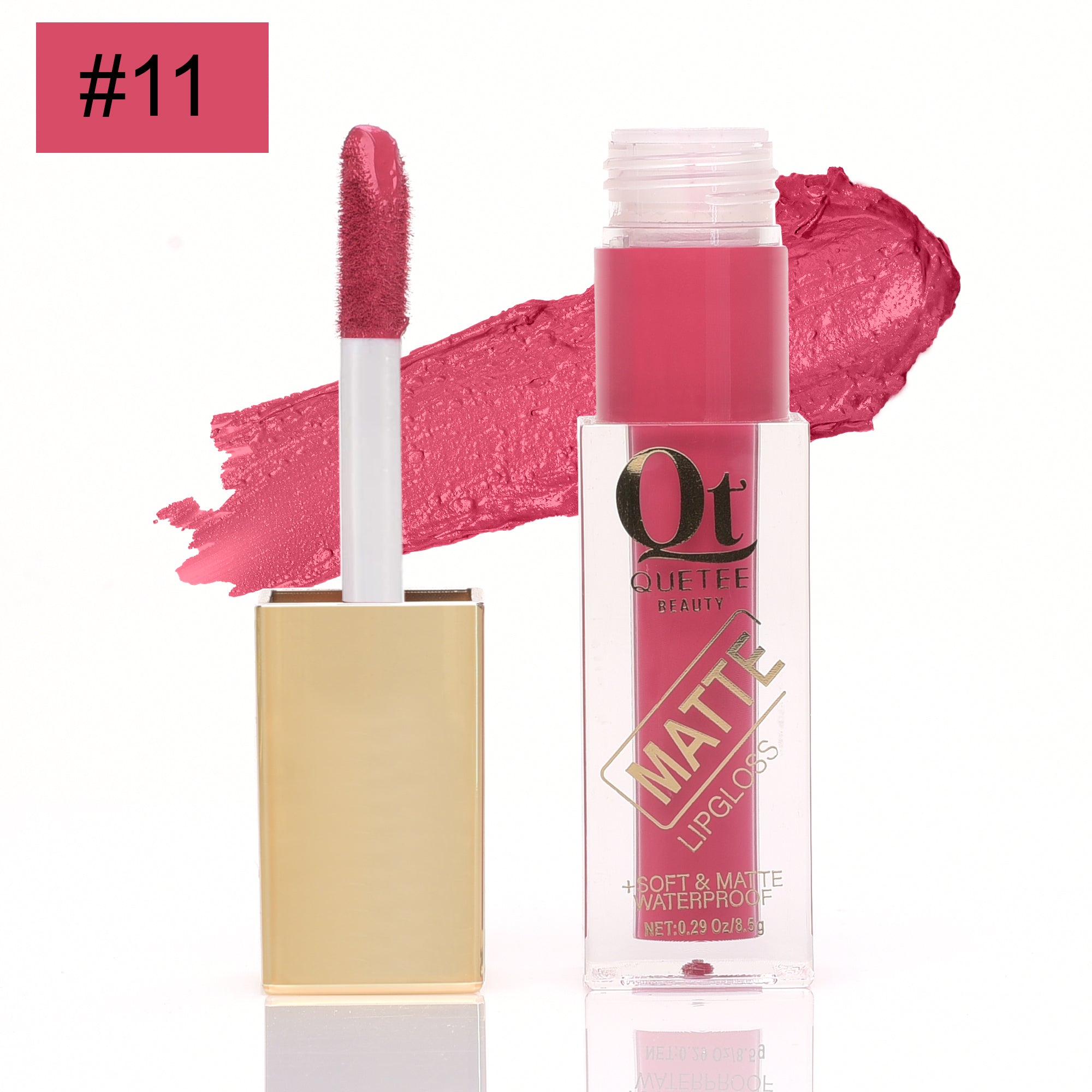 Quetee Beauty Golden Lip Gloss #11
