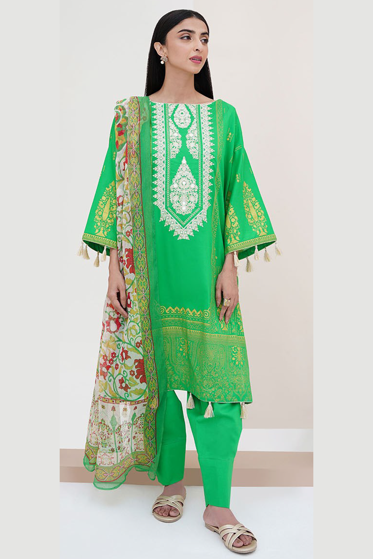 zellbury -Shirt Shalwar Dupatta - - 3 pc Lawn Suit -vol4