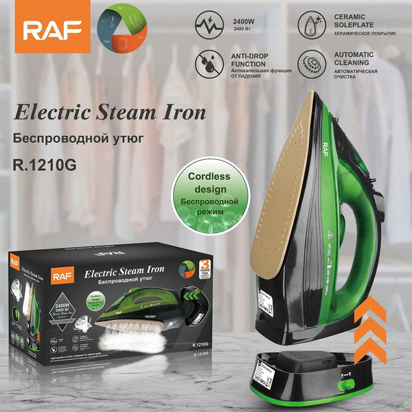 RAF Cordless Electric Steam Iron 2400W R-1210 - My Store