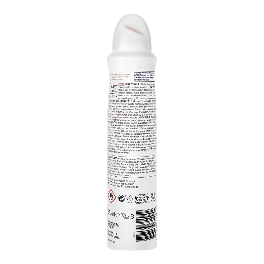 Dove A/P Deodorant Spray Nourishing Secrets Restoring Ritual 250Ml