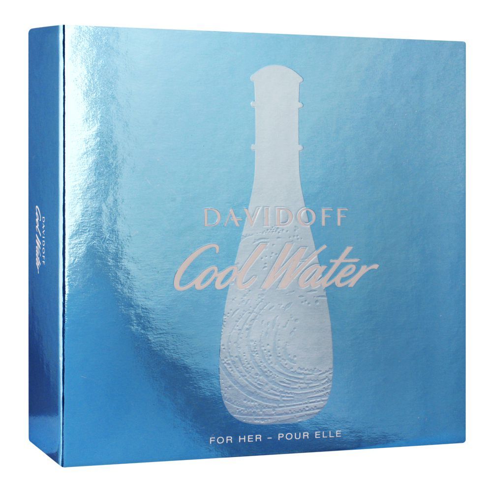 Davidoff Cool Water Women Set EDT 100Ml+Body Lotion 75ML+Shower Gel 75Ml