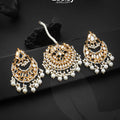 Zeesy Kundan Bindiya Earrings