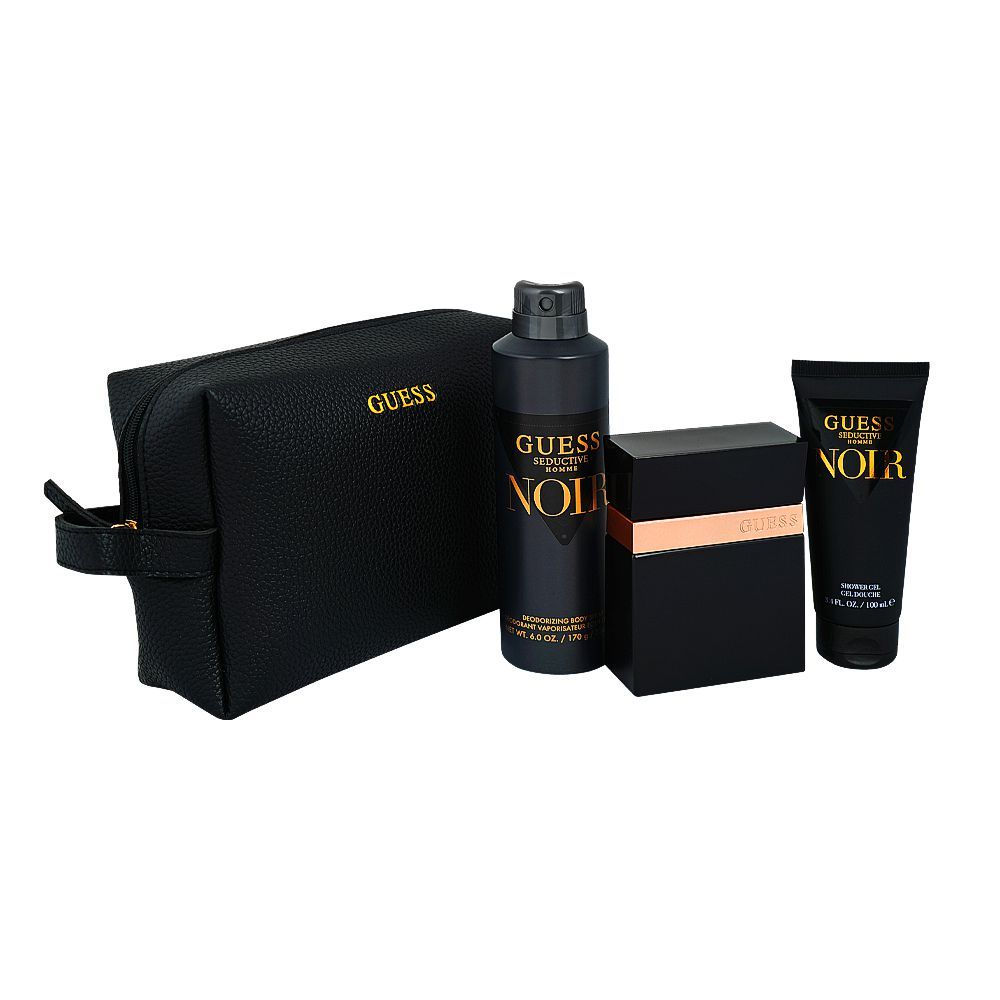 Guess Seductive Homme Noir Set EDT 100Ml+Body Spray 226Ml+S Gel 100Ml+Pouch
