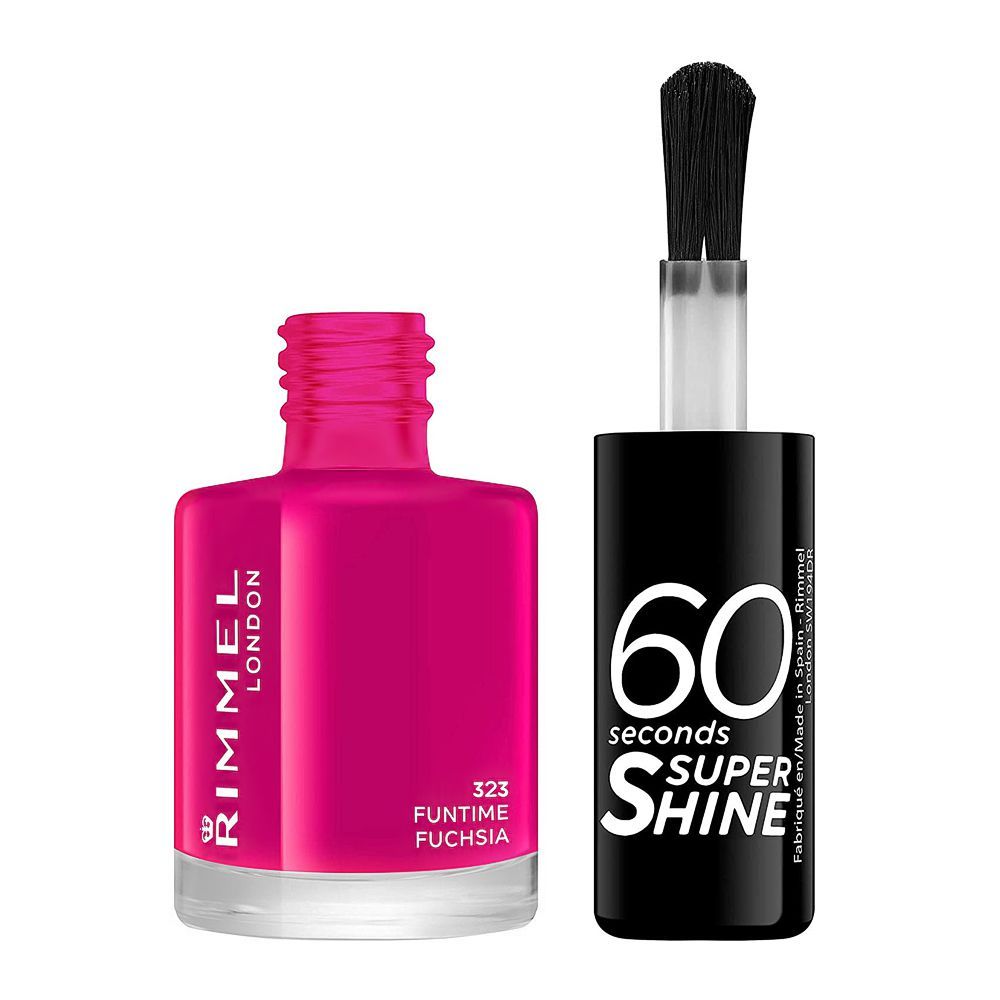 Rimmel 60 Sec Nail Polish - #323 Funtime Fuchsia