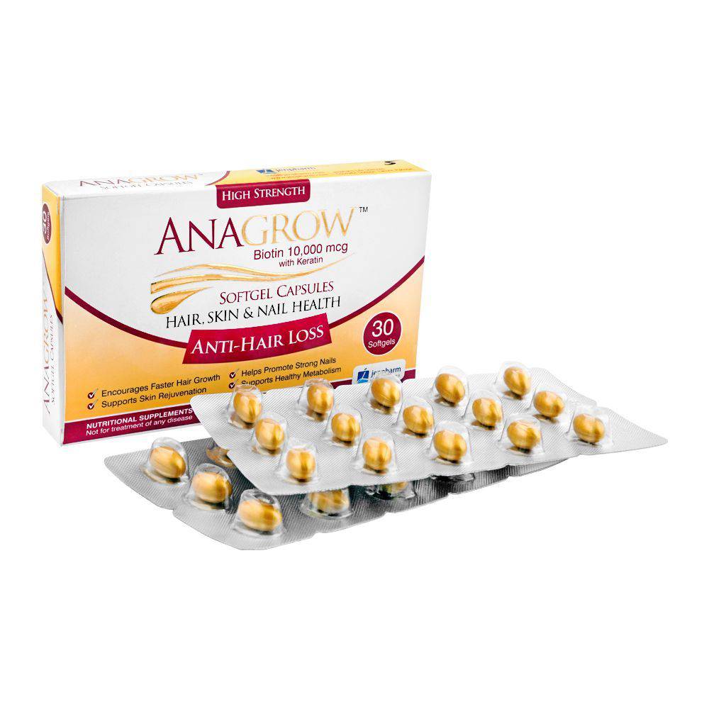 Jenpharm Anagrow Anti Hair-Loss Capsule 30S - My Store