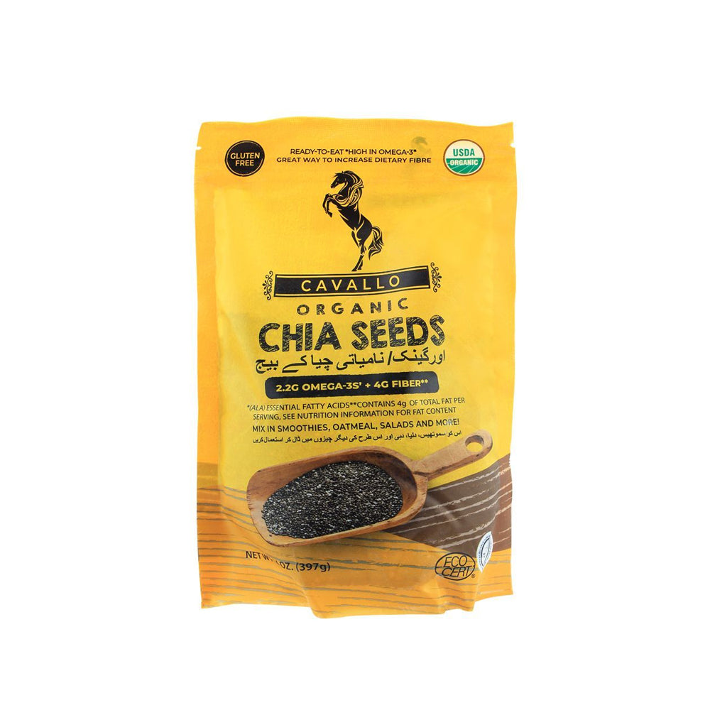 Cavallo Organic Chia Seeds 397g - Snapcart.pk